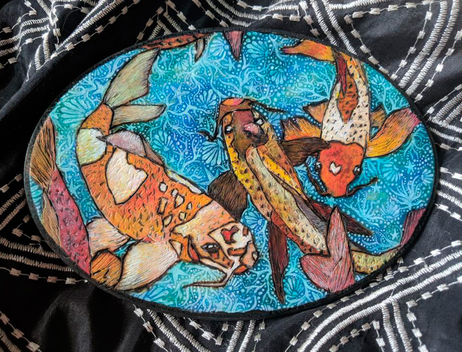 Kaleidoscope Creatures an exhibit of paintings by Israel Lioness Smith